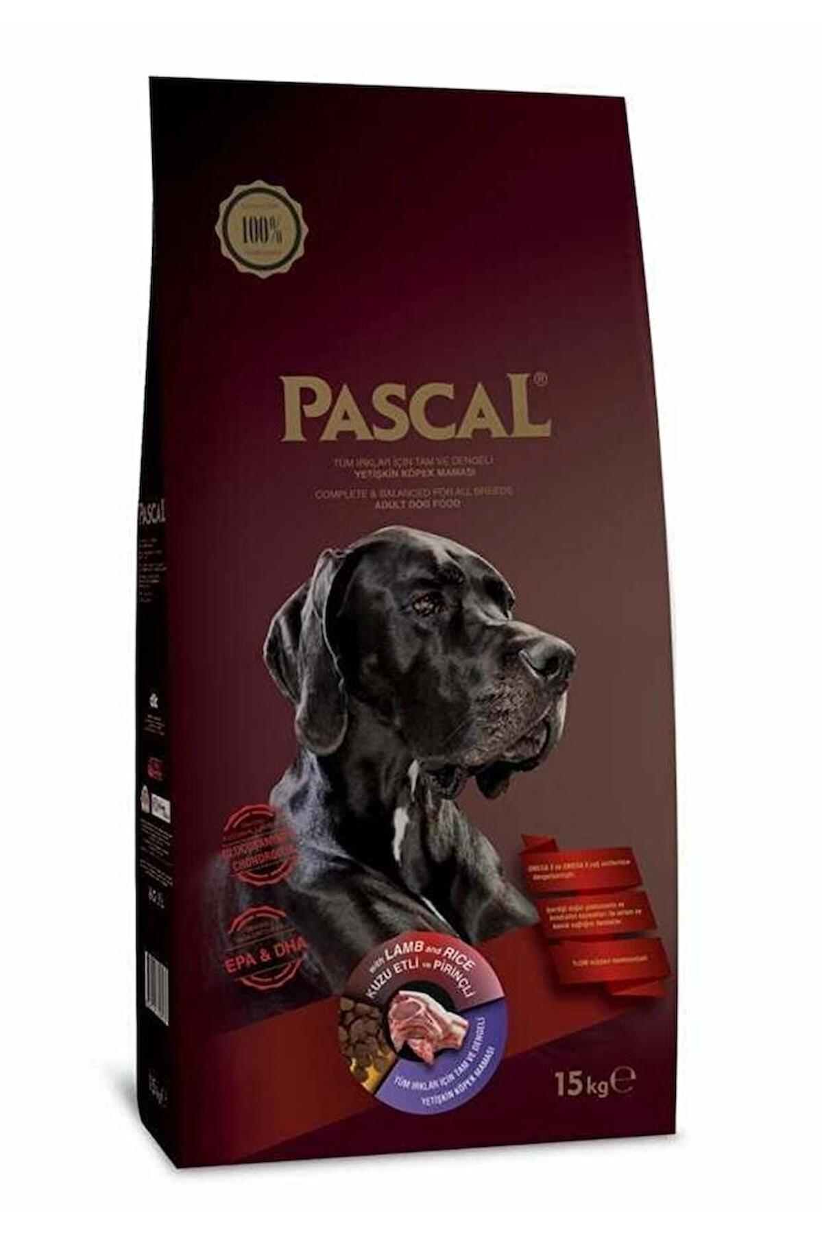 Pascal Kuzu Etli Tüm Irklar Yetişkin Kuru Köpek Maması 15 kg