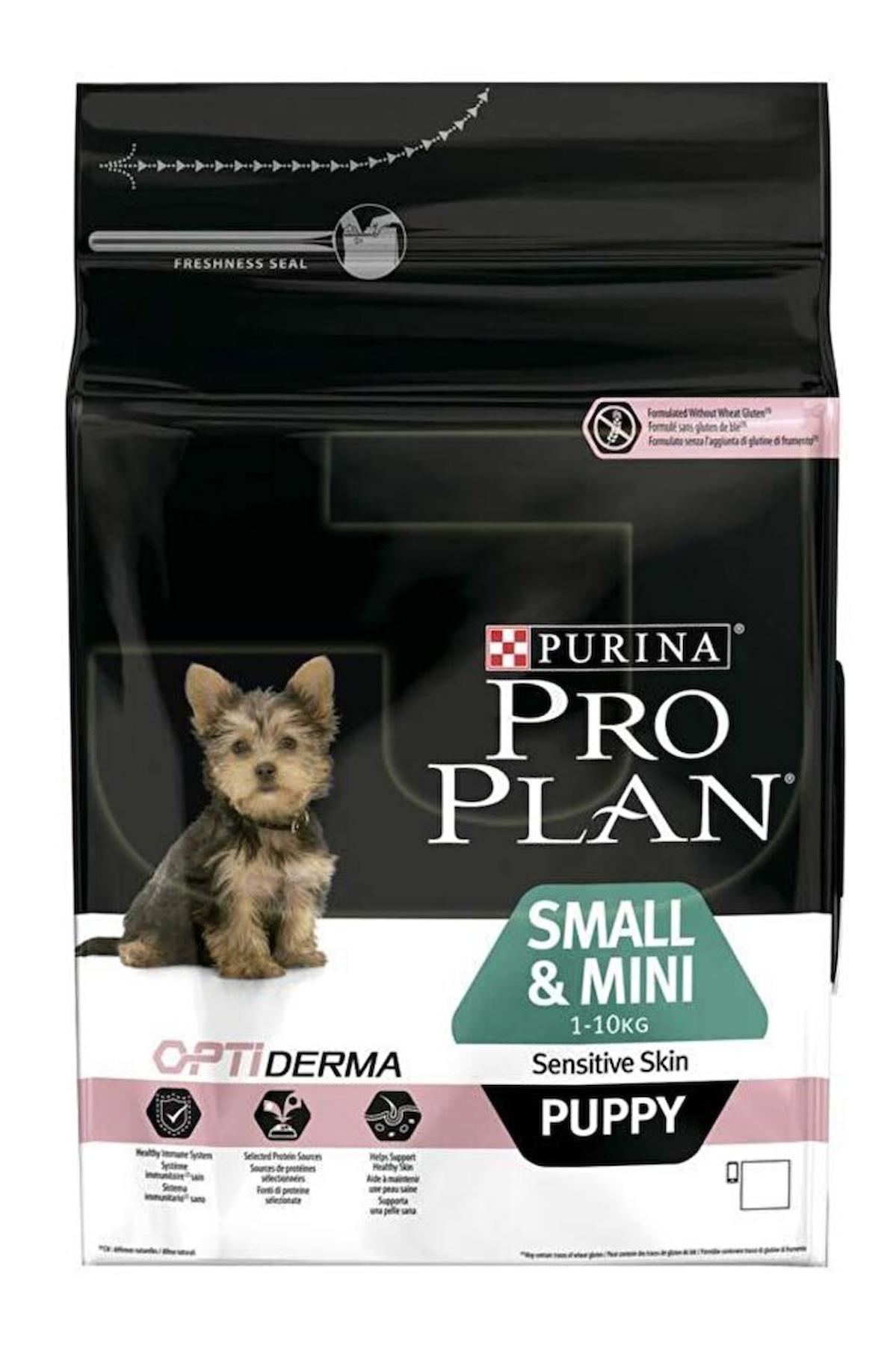 Pro Plan Opti Derma Pirinçli ve Somonlu Küçük ve Mini Irk Yavru Kuru Köpek Maması 3 kg