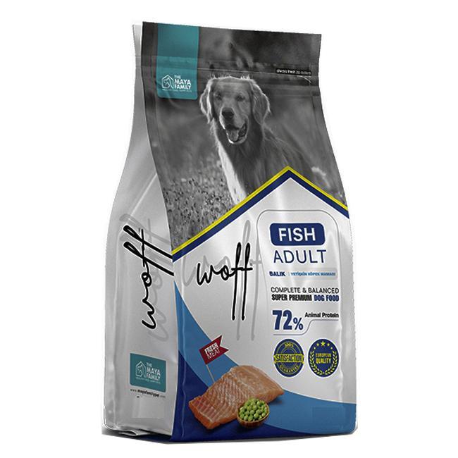Woff Super Premium Balıklı Tüm Irklar Yetişkin Kuru Köpek Maması 12 kg