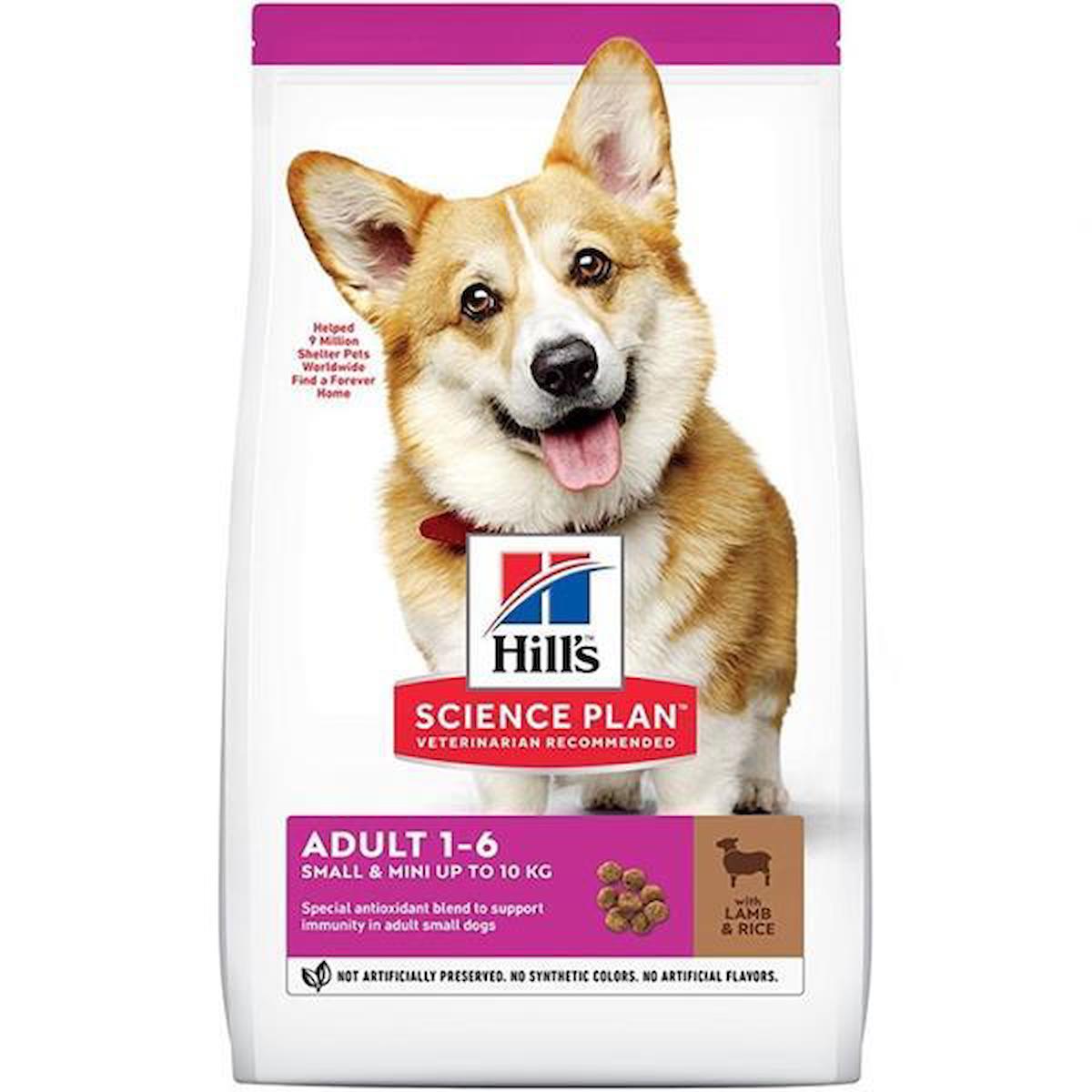 Hill'S Adult -6 Kuzu Etli ve Pirinçli Küçük Irk Yetişkin Kuru Köpek Maması 1.5 kg