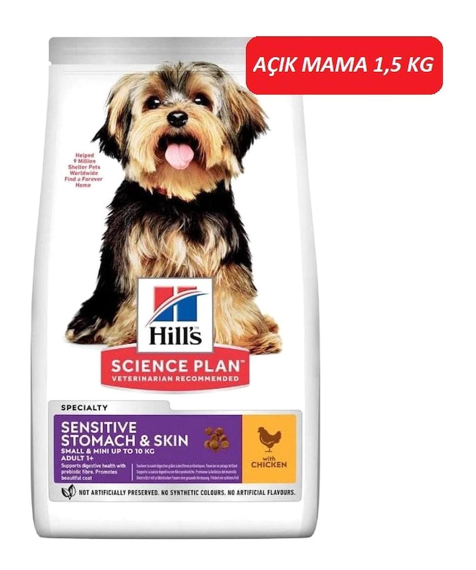 Hill'S Sensitive Stomach & Skin Tavuklu Küçük Irk Yetişkin Kuru Köpek Maması 1.5 kg