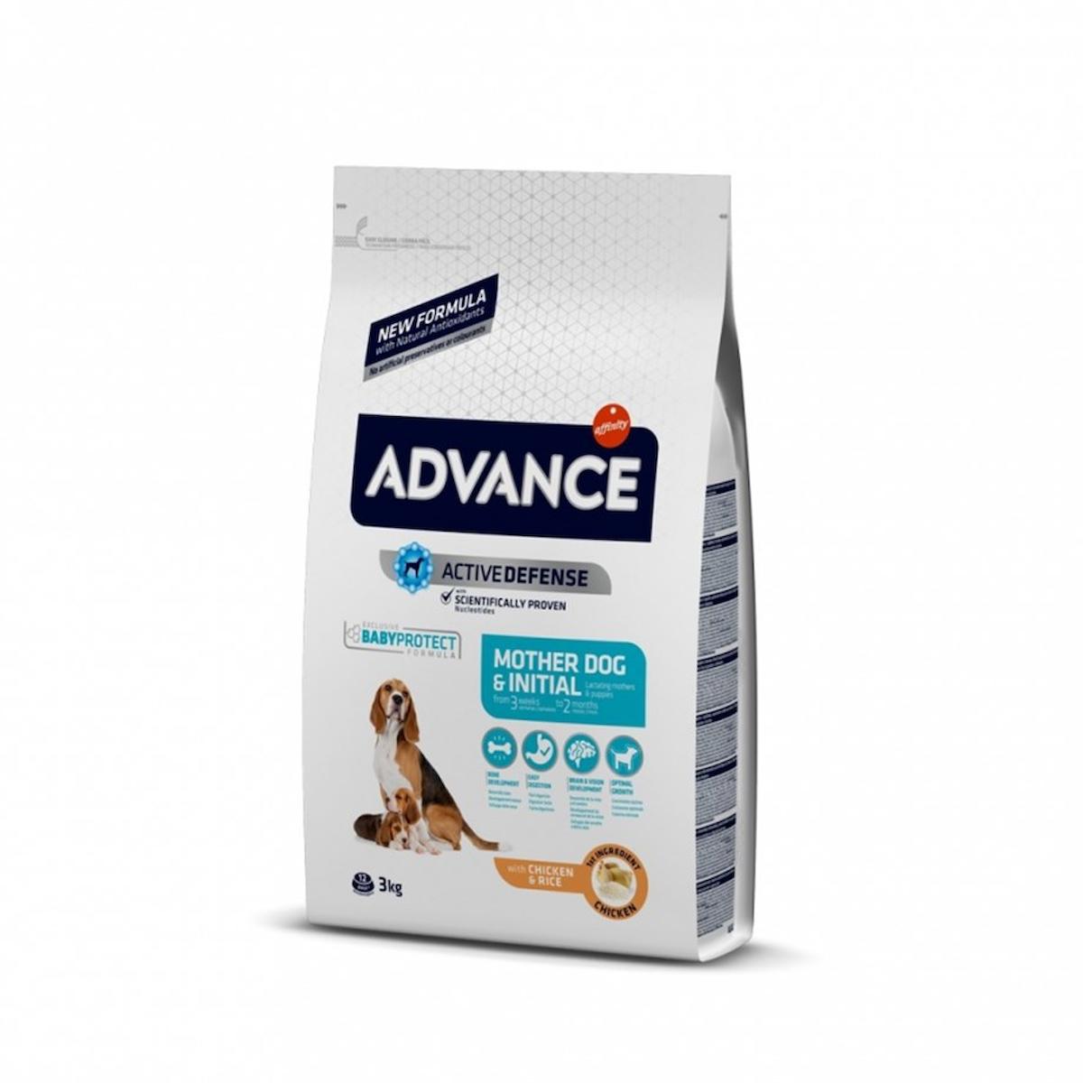 Advance Active Defense Pirinçli ve Tavuklu Tüm Irklar Anne ve Yavru Kuru Köpek Maması 3 kg