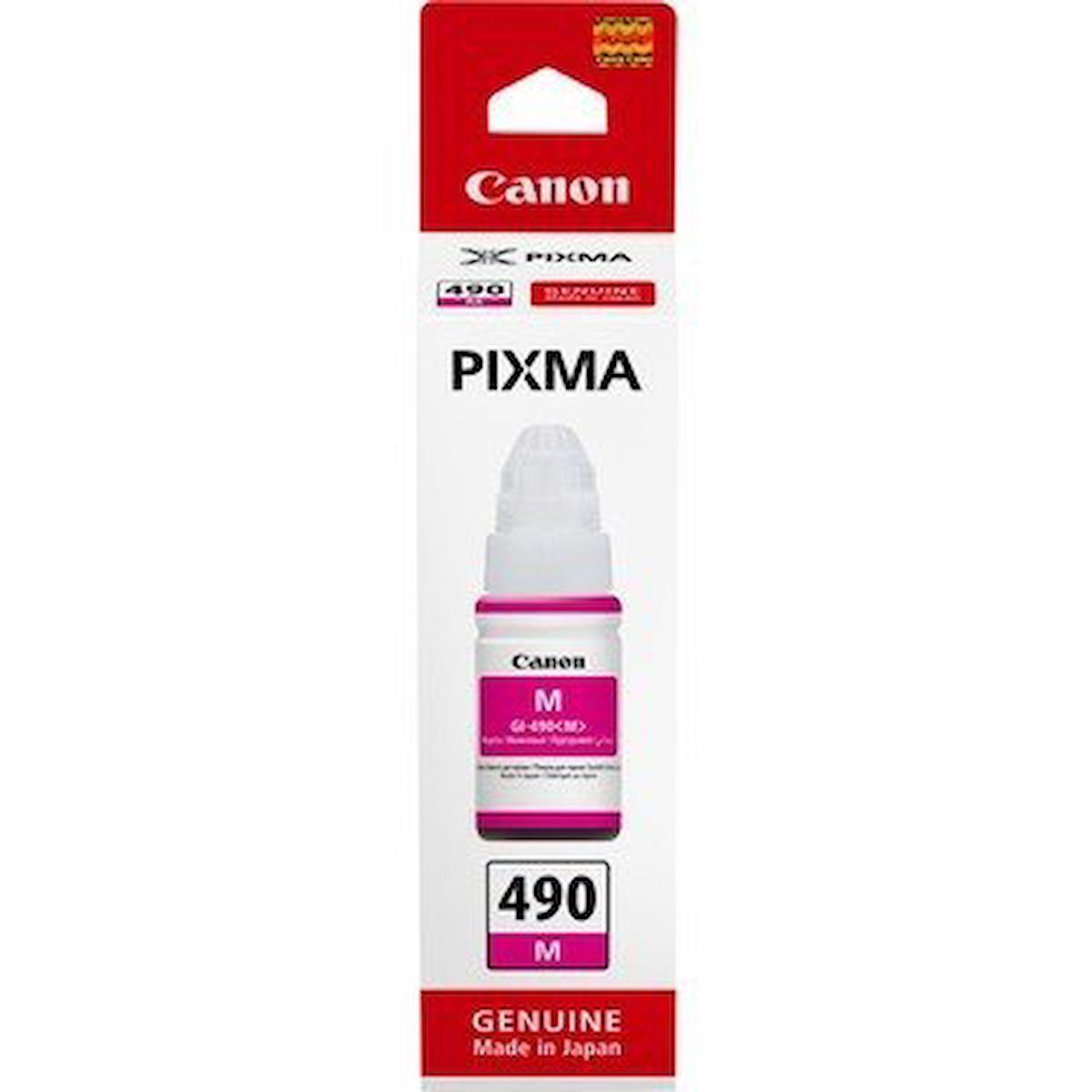 Canon 0666C001 GI-490 M Orijinal Kırmızı Mürekkep Kartuş