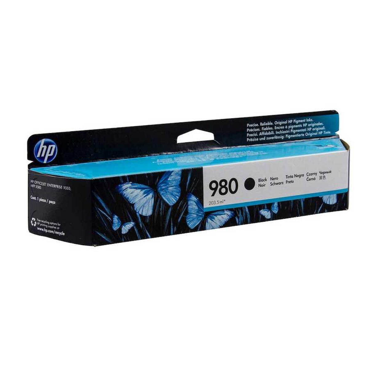 HP 980-D8J10A Orijinal Siyah Mürekkep Kartuş