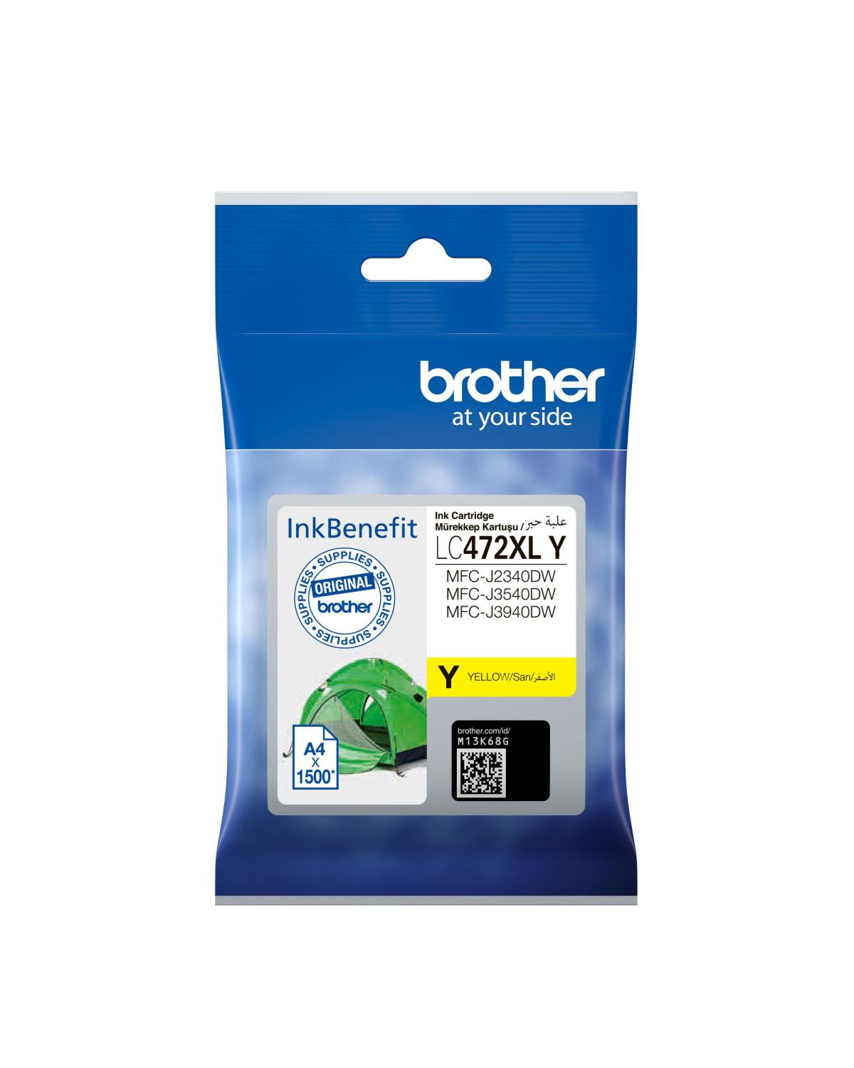 Brother LC472XLY Orijinal Sarı Mürekkep Kartuş