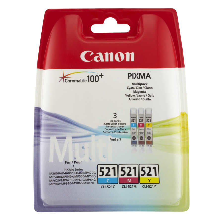 Canon CLI-521CMY Orijinal Renkli Mürekkep Kartuş