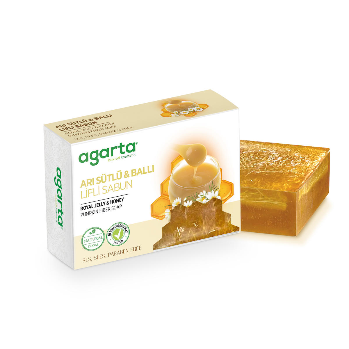 Agarta Arı Sütlü Ballı Lifli Sabun 150 gr