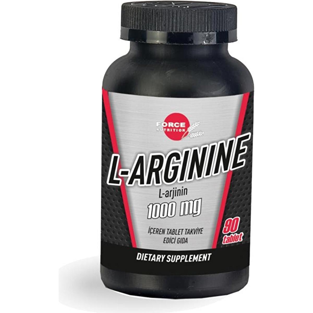 Force Nutrition L-Arginine Aromasız Unisex Vitamin 90 Tablet