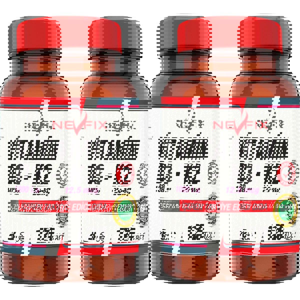 Nevfix Vitamin D3 Sade Çocuk 2x120 Tablet