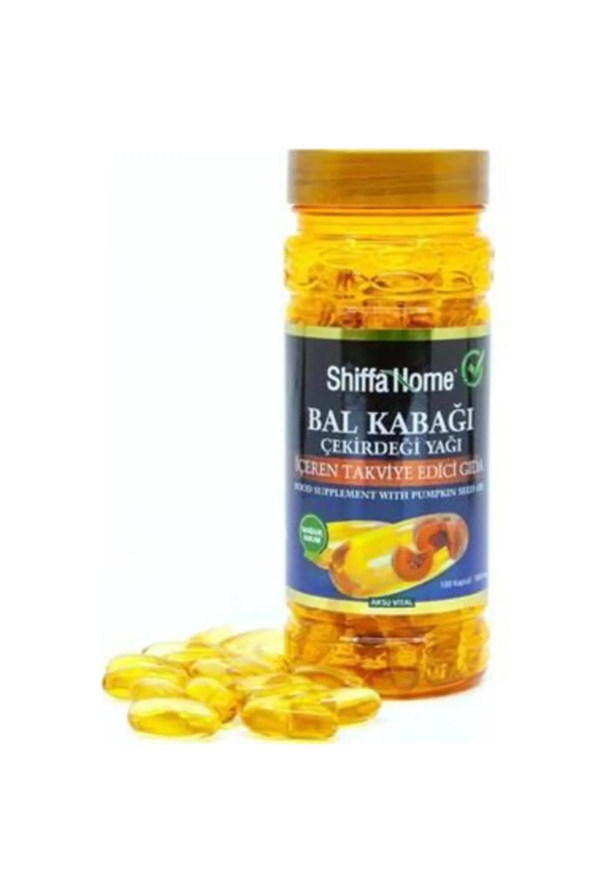 Shiffa Home Kabak Çekirdeği Yağı Aromasız Unisex Vitamin 100 Kapsül