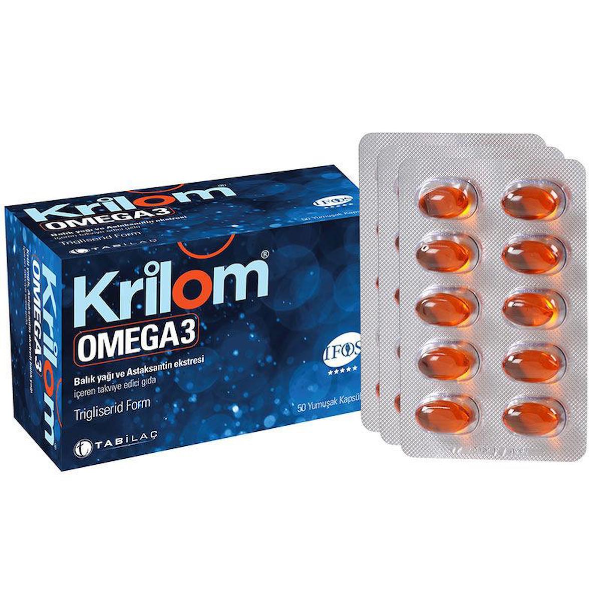 Krilom Omega 3 Aromasız Unisex Vitamin 100 Kapsül
