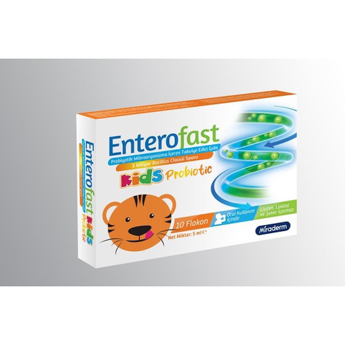 Enterofast Probiyotik Sade Çocuk Vitamin 10 Kapsül