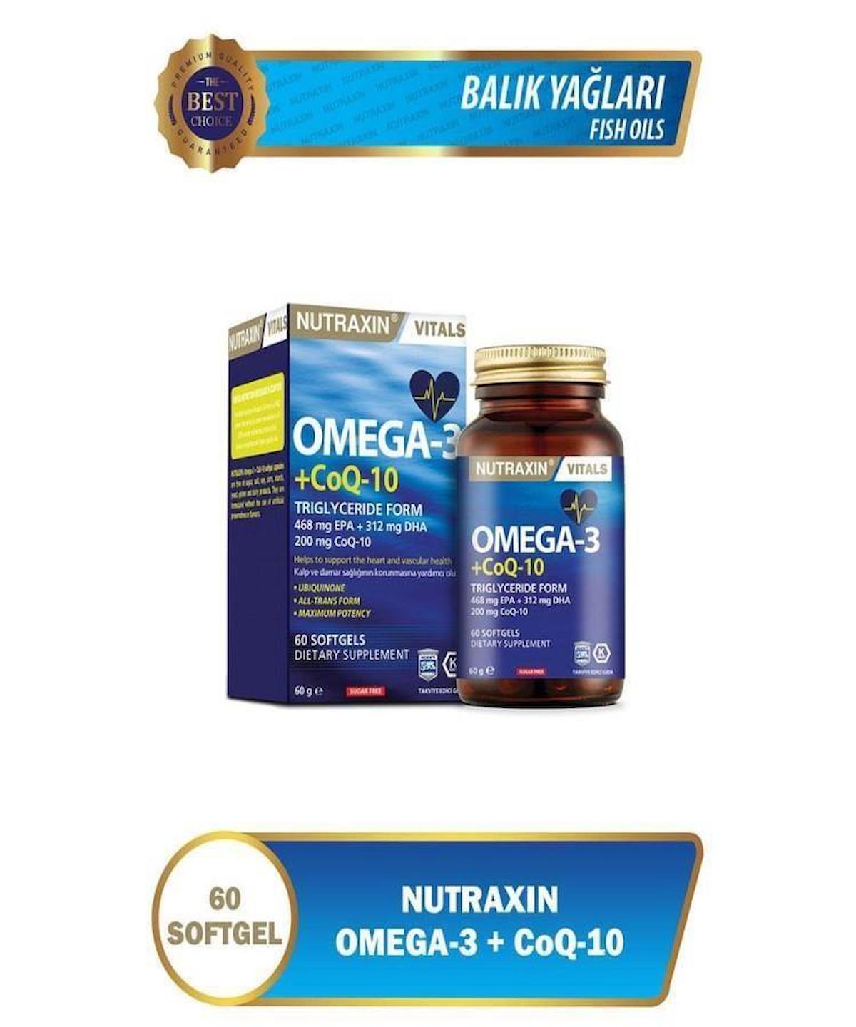 Nutraxin Omega-3 Sade Unisex Vitamin 60 Adet