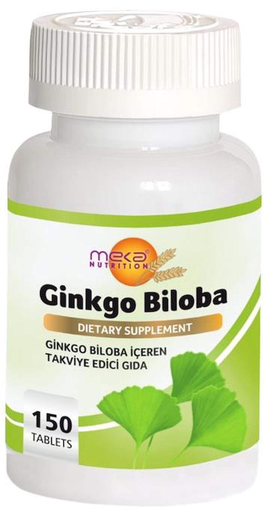 Meka Nutrition Ginkgo Aromasız Unisex Vitamin 150 Tablet