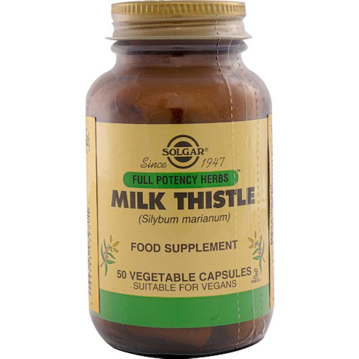 Solgar Milk Thistle Sade Unisex Vitamin 50 Kapsül