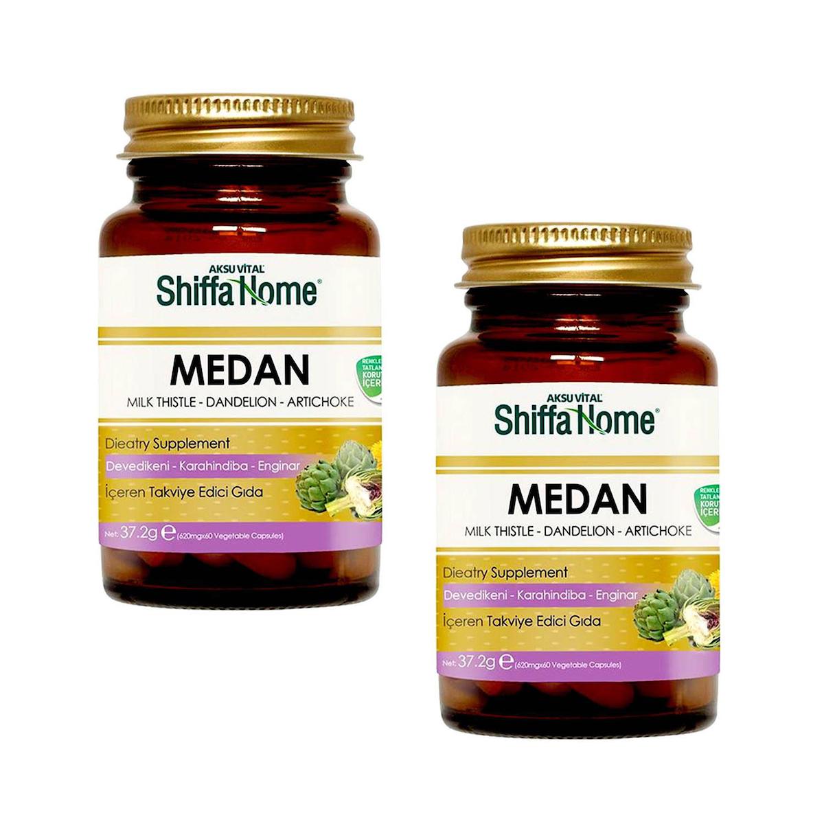 Shiffa Home Medan Aromasız Unisex Vitamin 2x60 Kapsül