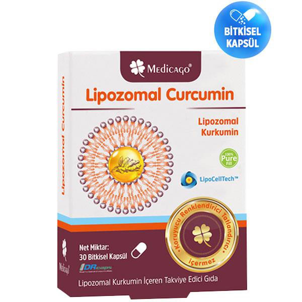 Medicago Curcumin Aromasız Unisex Vitamin 30 Kapsül