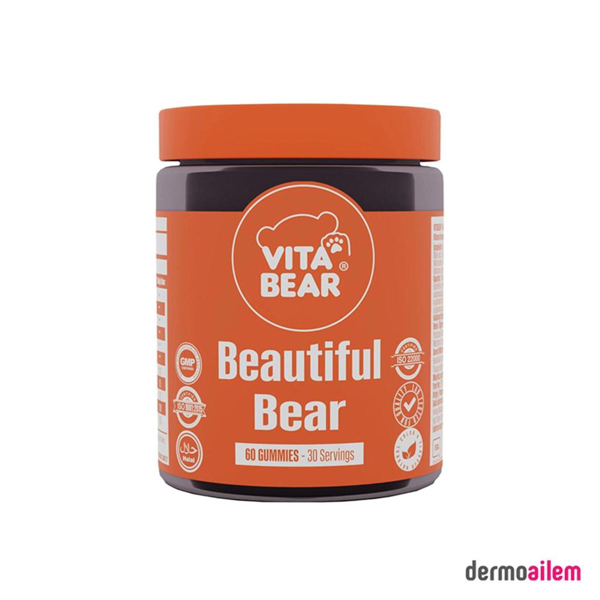 Vita Bear Beautiful Bear Aromalı Unisex Vitamin 60 Kapsül
