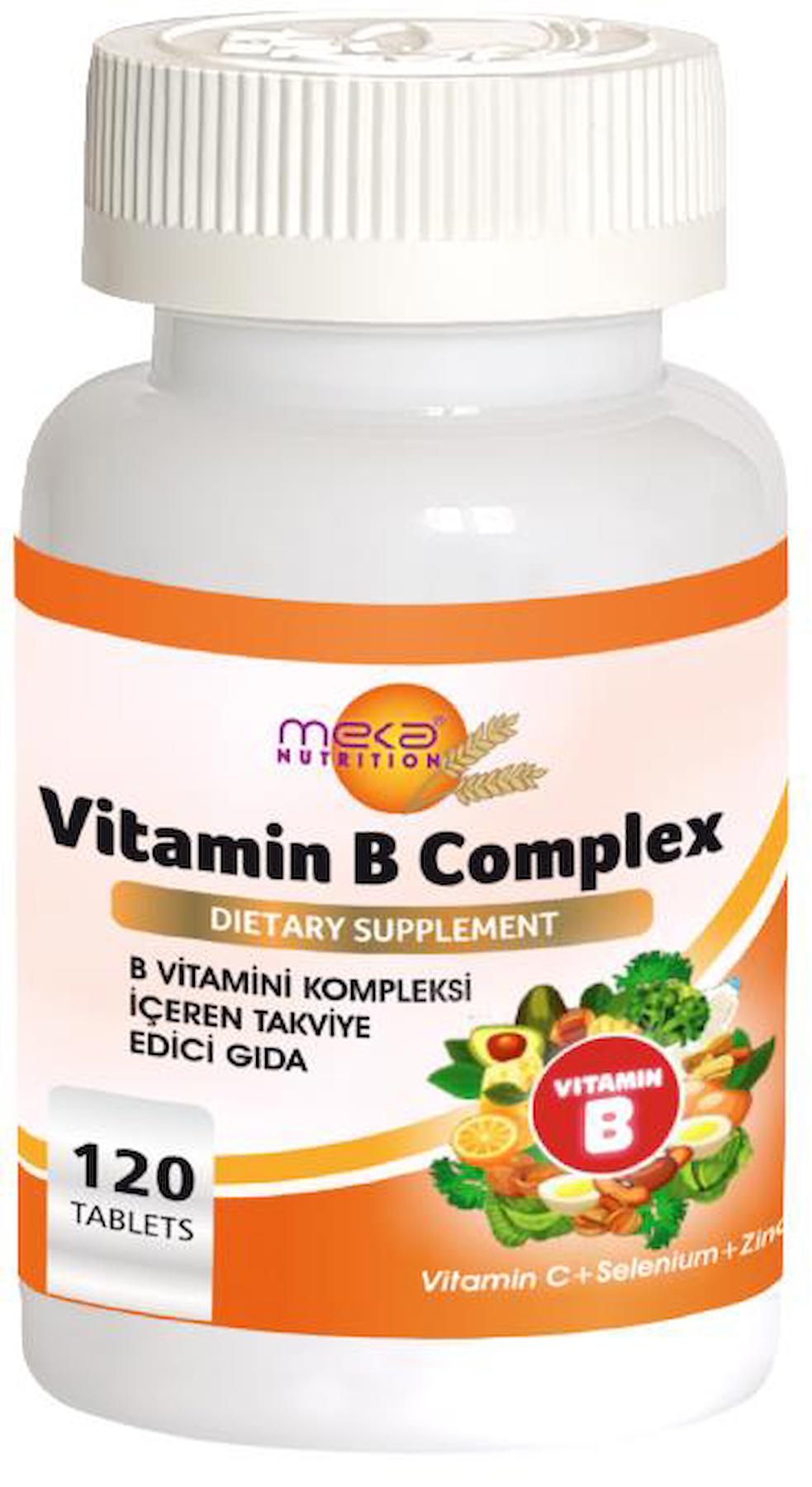 Meka Nutrition B Vitamini Aromasız Unisex 120 Tablet