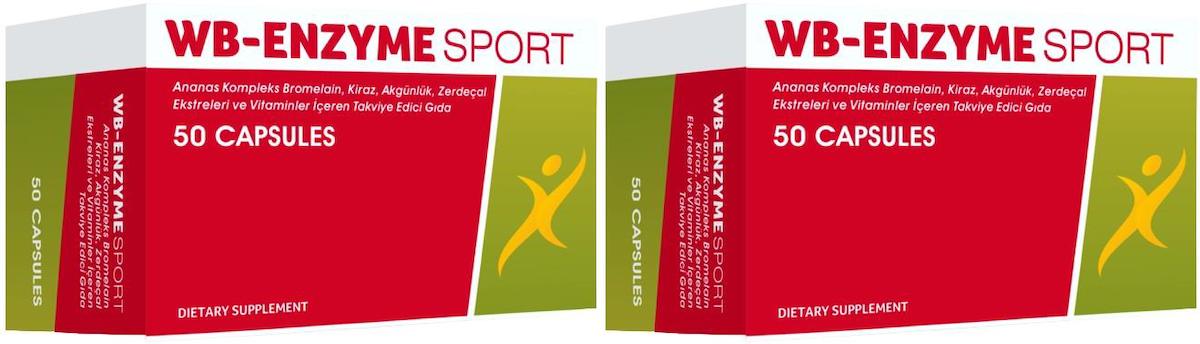 Force Nutrition Wb-Enzim Sport Ananas Complex Unisex Vitamin 2x50 Kapsül