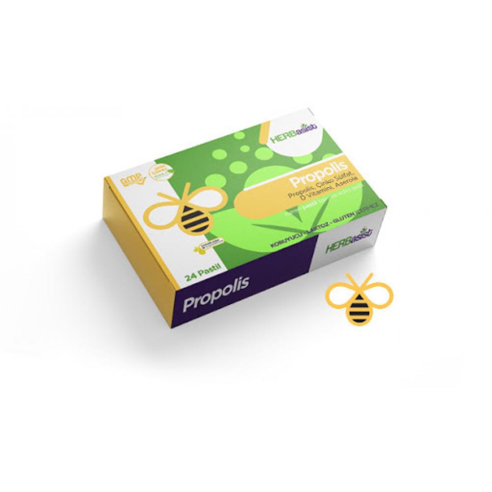 Herbasist Propolis Aromalı Unisex Vitamin 24 Pastil