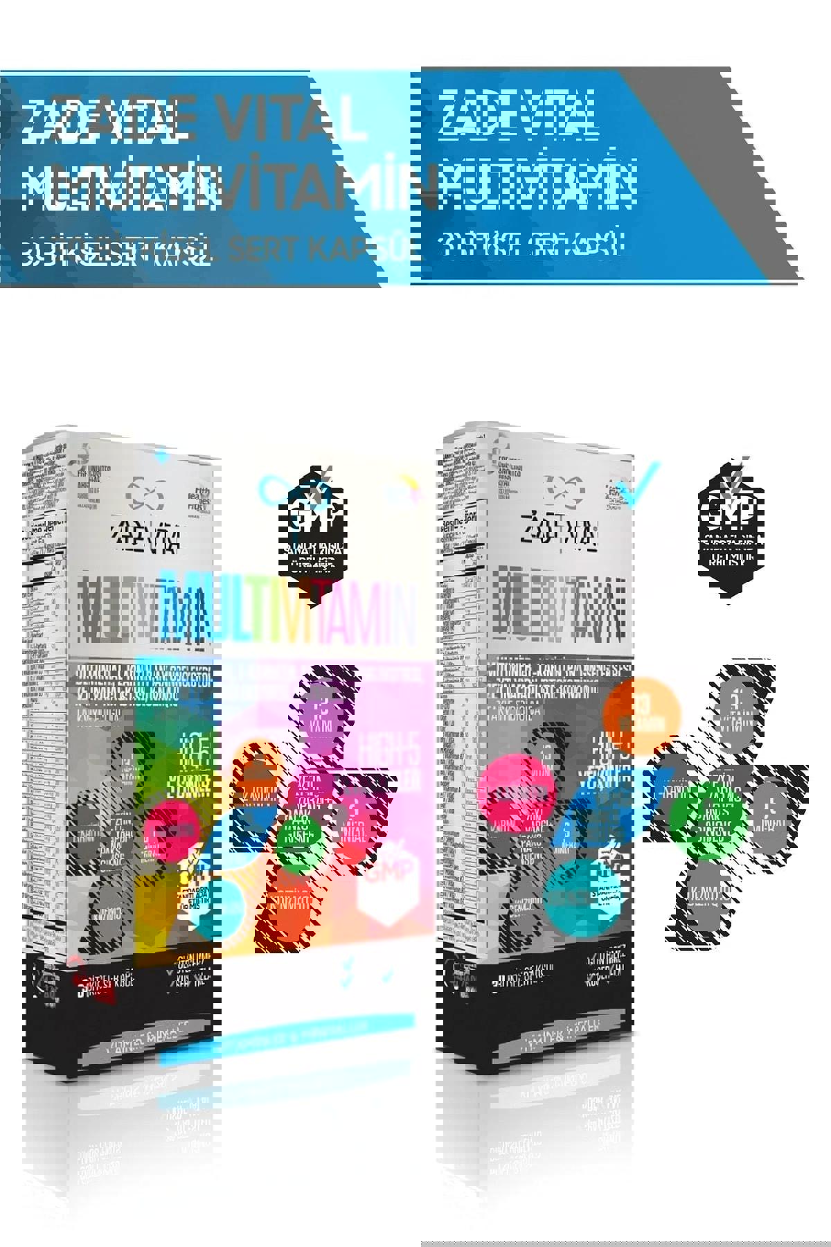 Zade Vital A Vitamini Sade Unisex 30 Kapsül