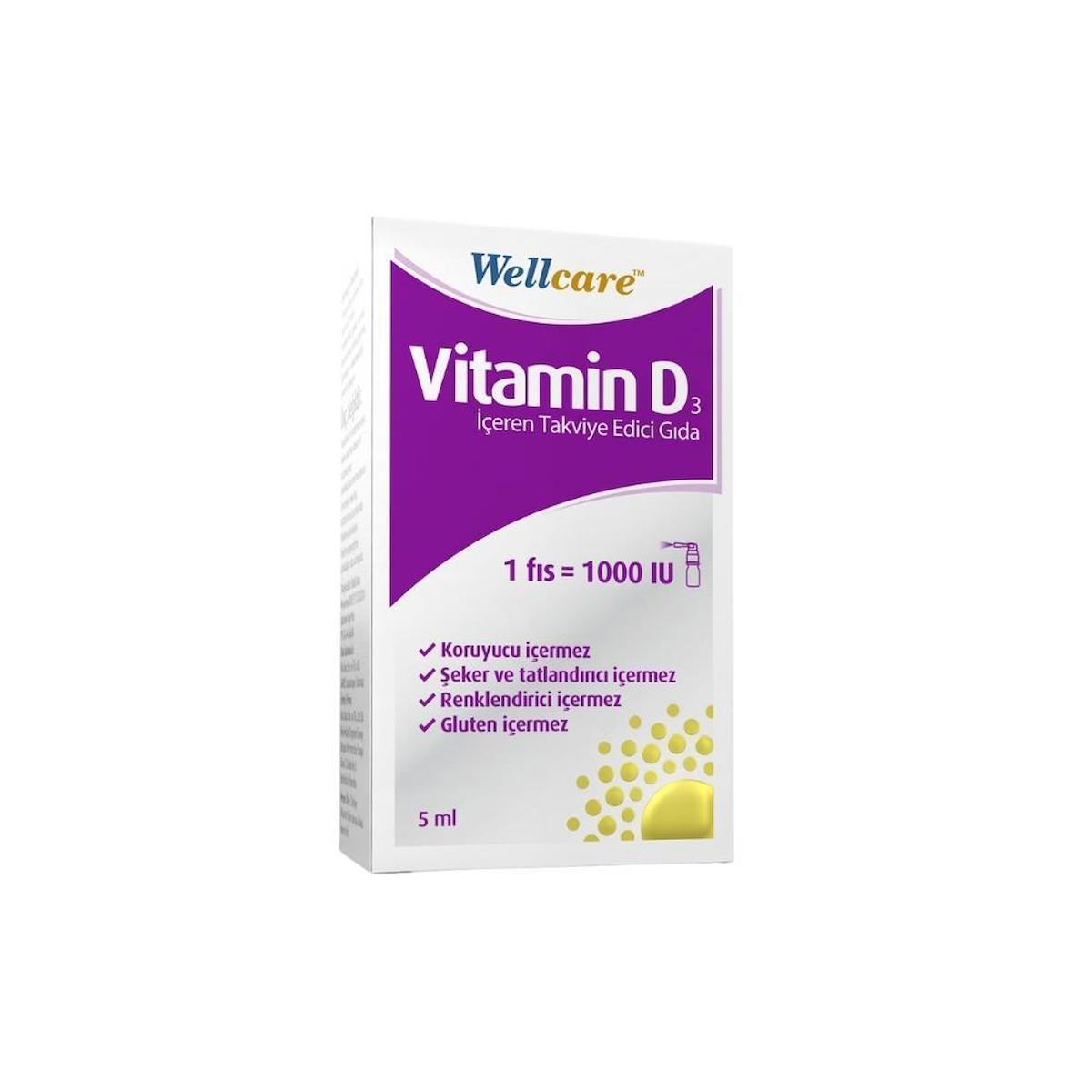 Wellcare Vitamin D Sade Unisex 5 ml