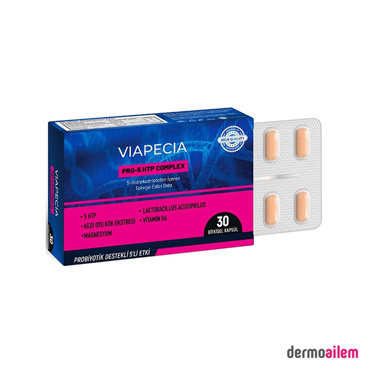Viapecia Pro-5 Htp Complex Aromasız Unisex Vitamin 30 Kapsül