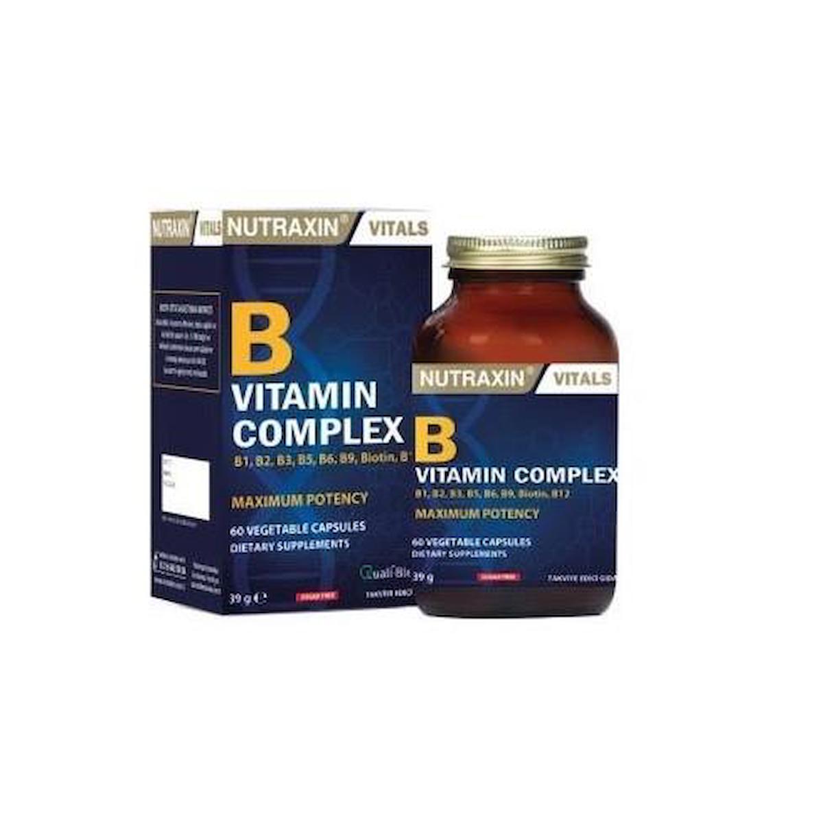 Nutraxin Plus B Vitamin Aromasız Unisex 60 Tablet