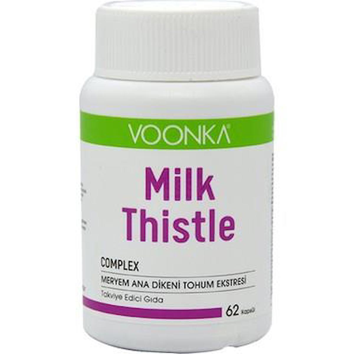 Voonka Milk Thistle Sade Unisex Vitamin 62 Kapsül