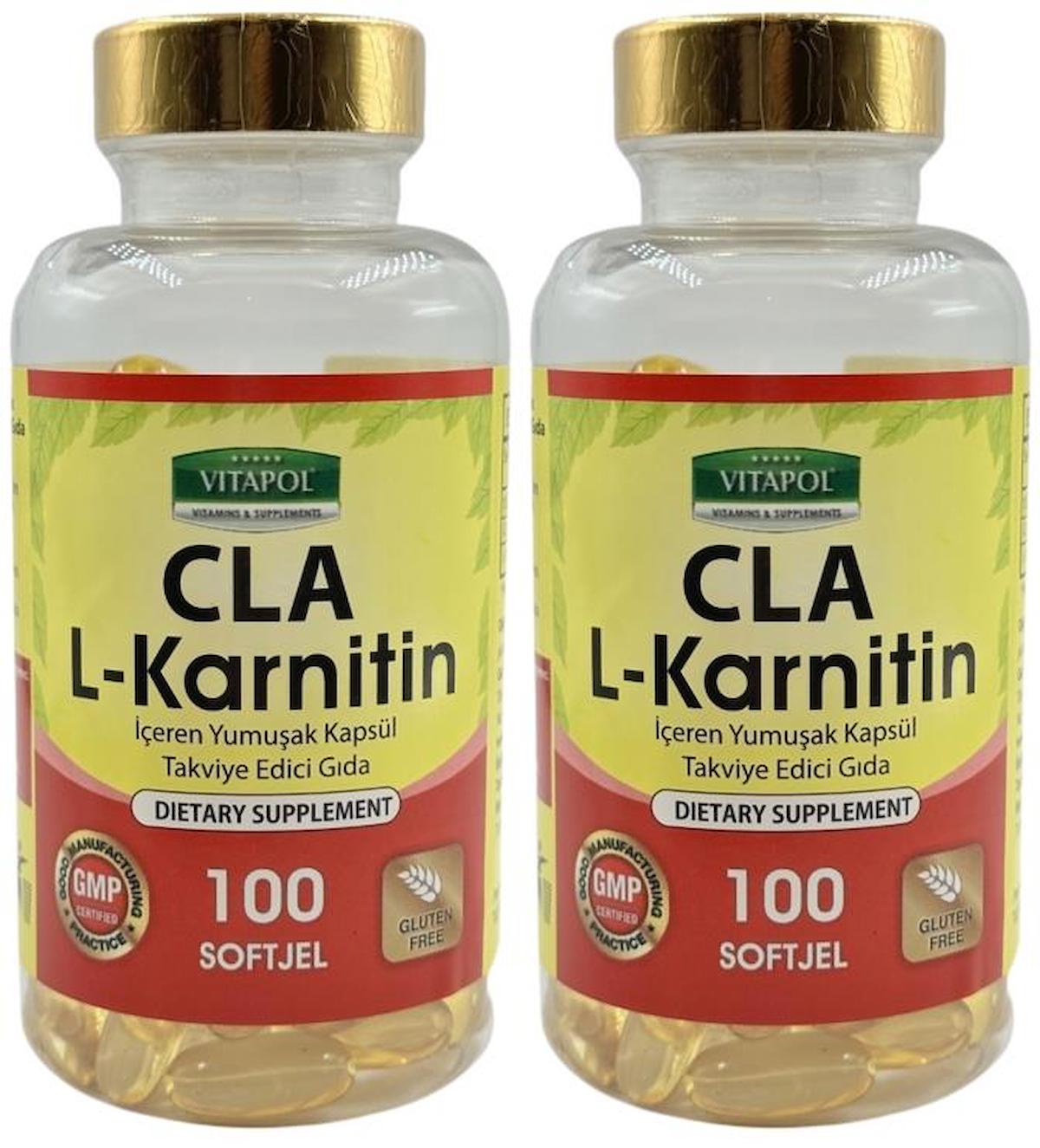 Vitapol Cla L-Karnitin Aromasız Unisex Vitamin 2x100 Kapsül