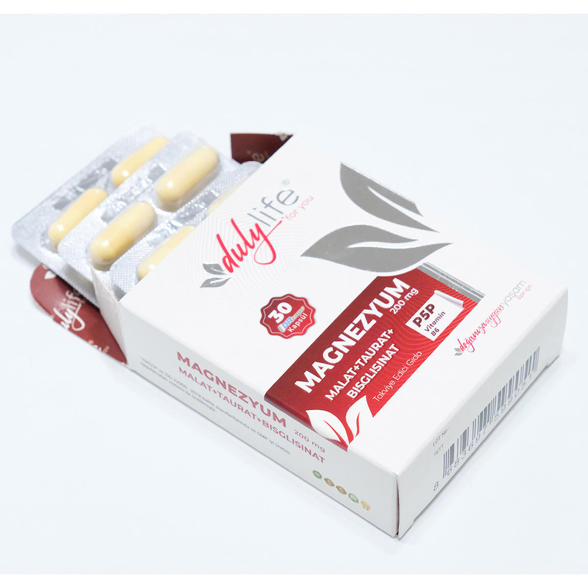 Dulylife Magnezyum Malat+Taurat Sade Unisex Vitamin 30 Tablet