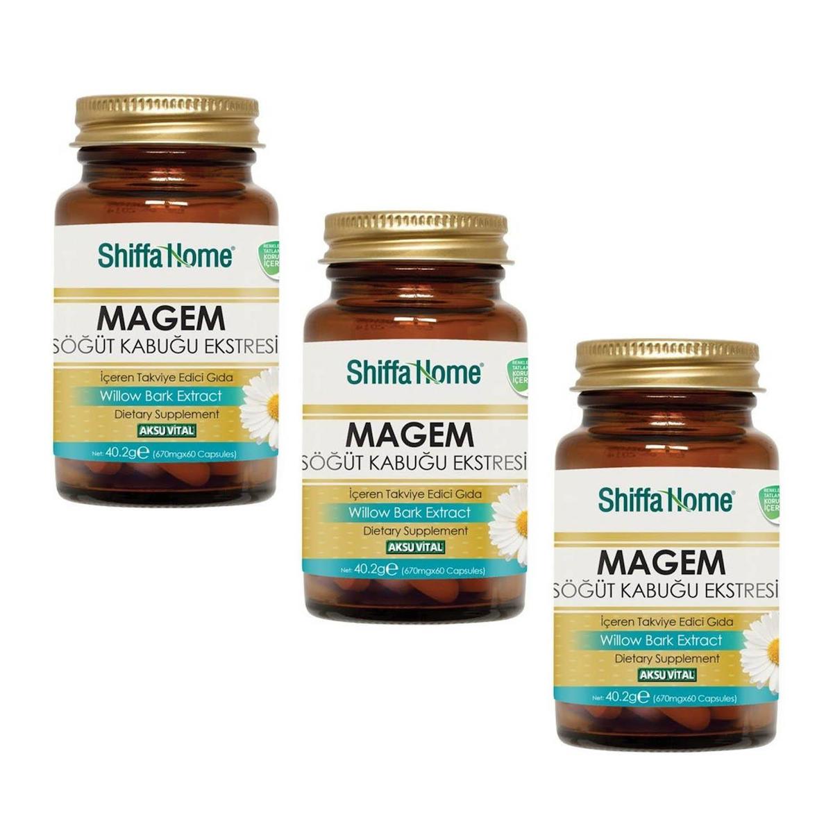 Shiffa Home Magem Aromasız Unisex Vitamin 3x60 Kapsül