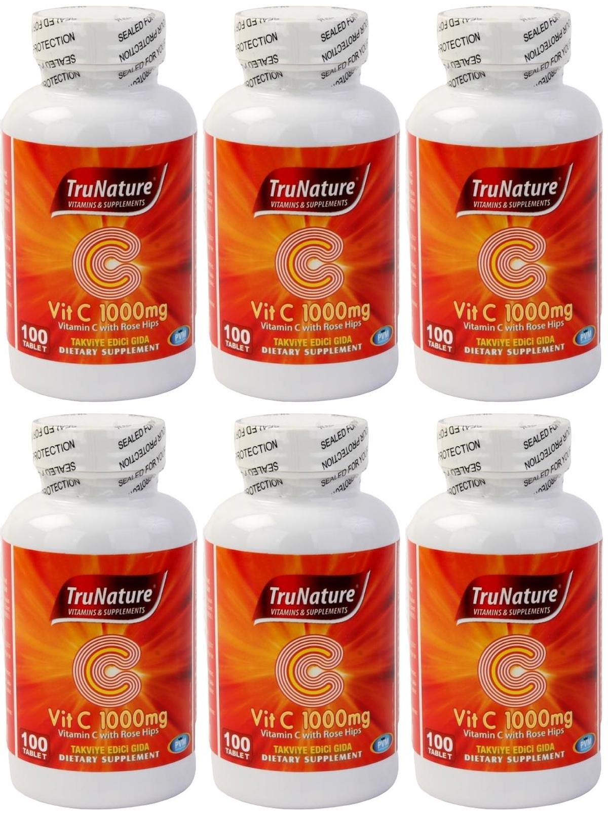 Trunature C Vitamini Aromasız Unisex 6x100 Tablet