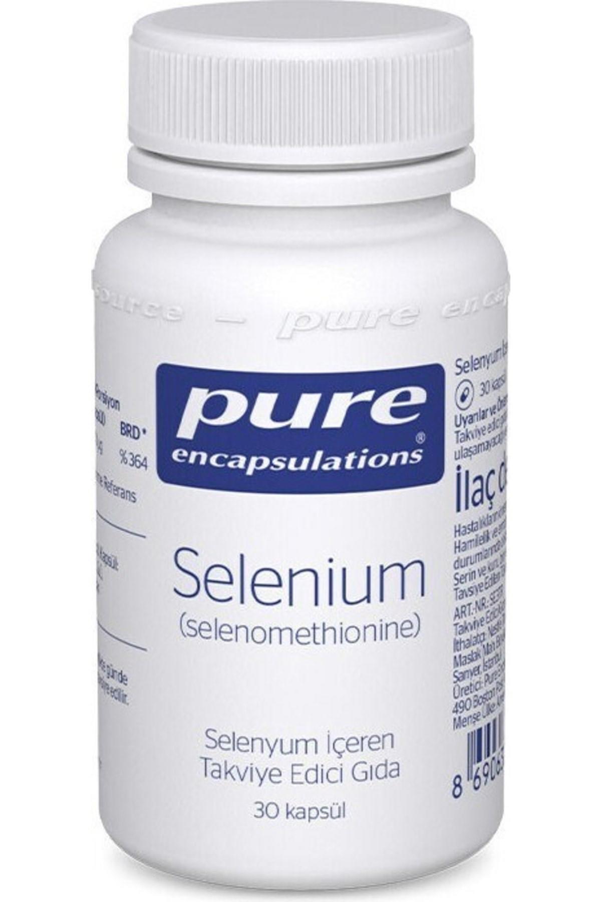 Pure Encapsulations Selenium Aromasız Unisex Vitamin 30 Kapsül