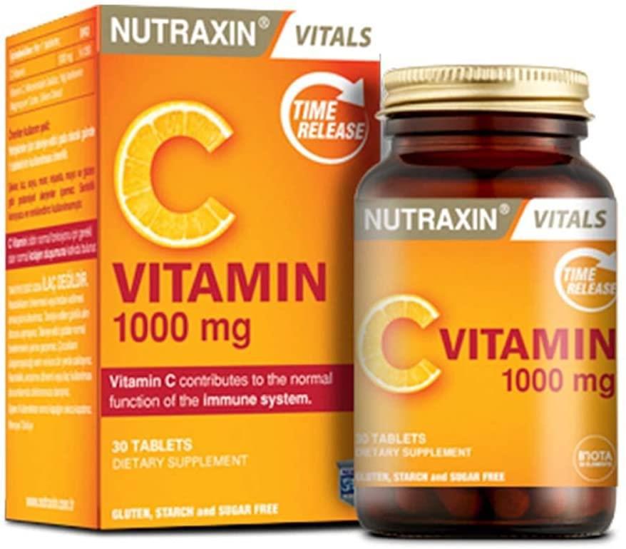 Nutraxin Plus C Vitamin Aromasız Unisex 30 Tablet