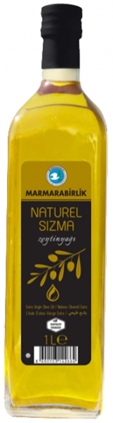 Marmarabirlik Natürel Polifenolsüz Soğuk Sıkım Olgun Hesap Cam Sızma Zeytinyağı 1 lt