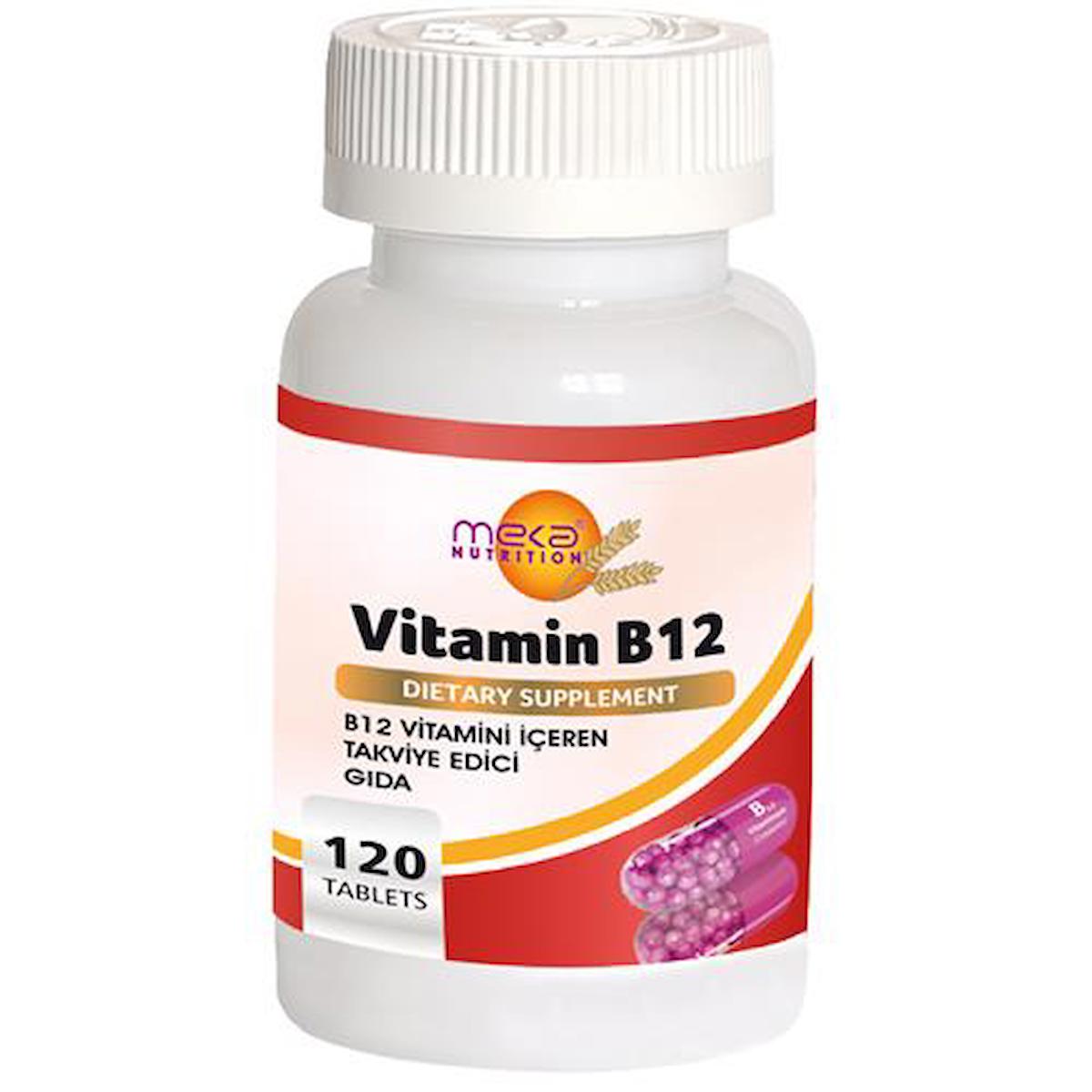 Meka Nutrition B12 Aromasız Unisex Vitamin 120 Tablet