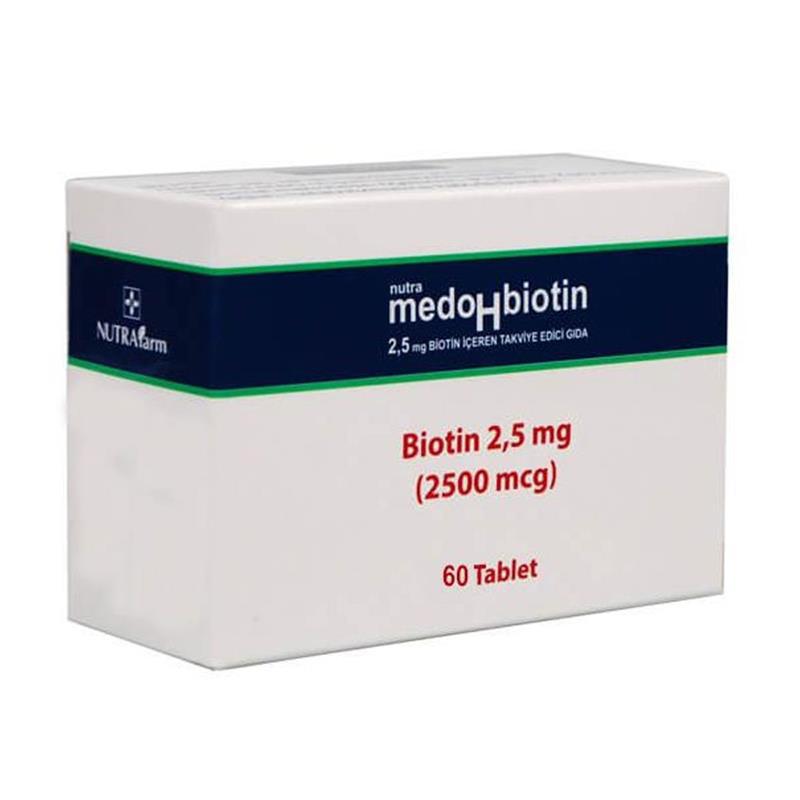 Dermoskın Medohbiotin Sade Unisex Vitamin 60 Tablet