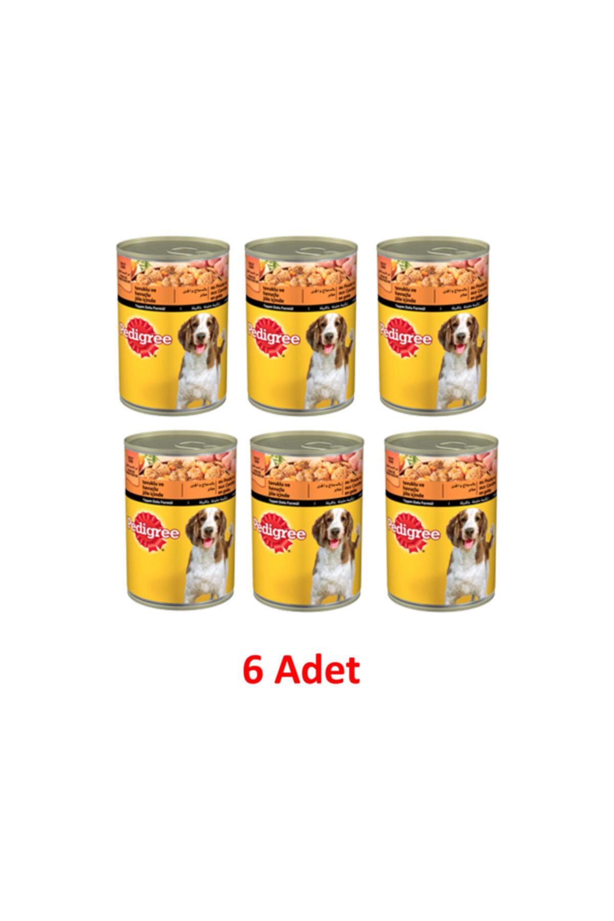 Pedigree Havuçlu ve Tavuklu Yaş Köpek Maması 400 gr 6'lı