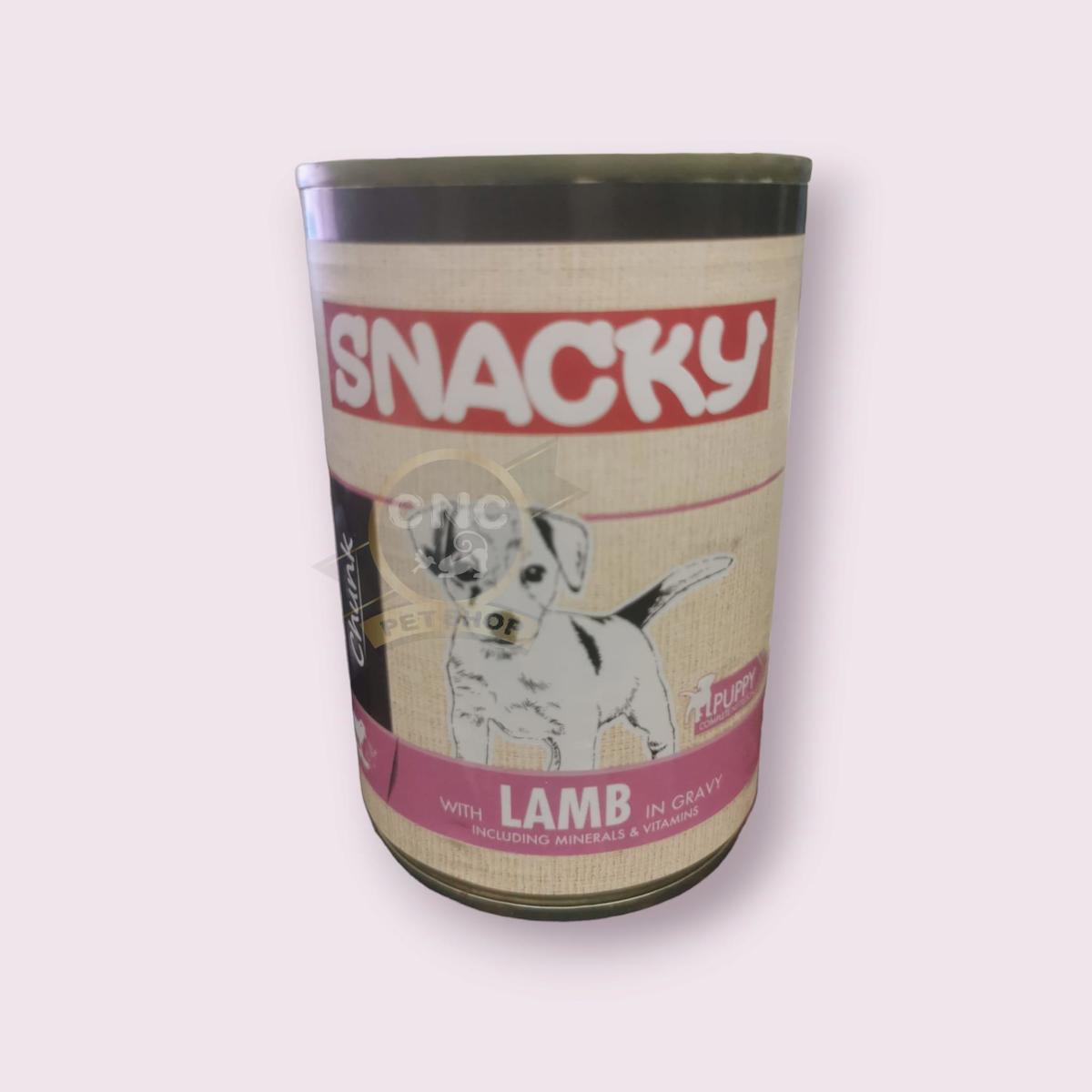 Snacky Kuzu Etli Soslu Yavru Yaş Köpek Maması 400 gr Tekli