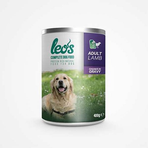 Leo'S Chunks In Gravy Kuzu Etli Parça Etli ve Soslu Yetişkin Yaş Köpek Maması 400 gr 12'li