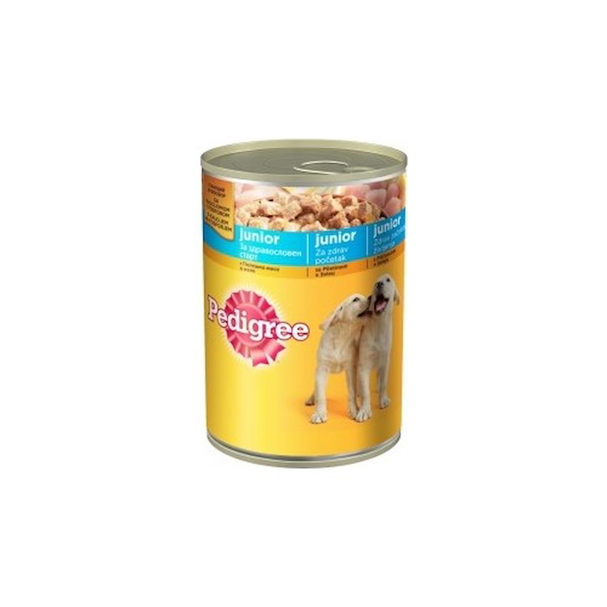 Pedigree Junior Tavuklu Yavru Yaş Köpek Maması 400 gr 12'li