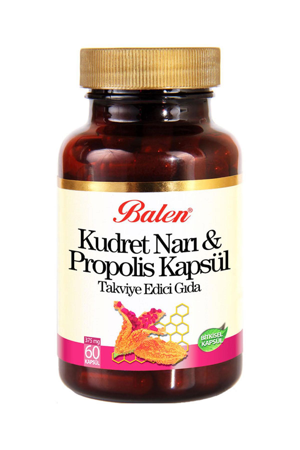 Balen Kudret Narı & Propolis Aromalı Yetişkin Bitkisel Besin Desteği 60 Kapsül