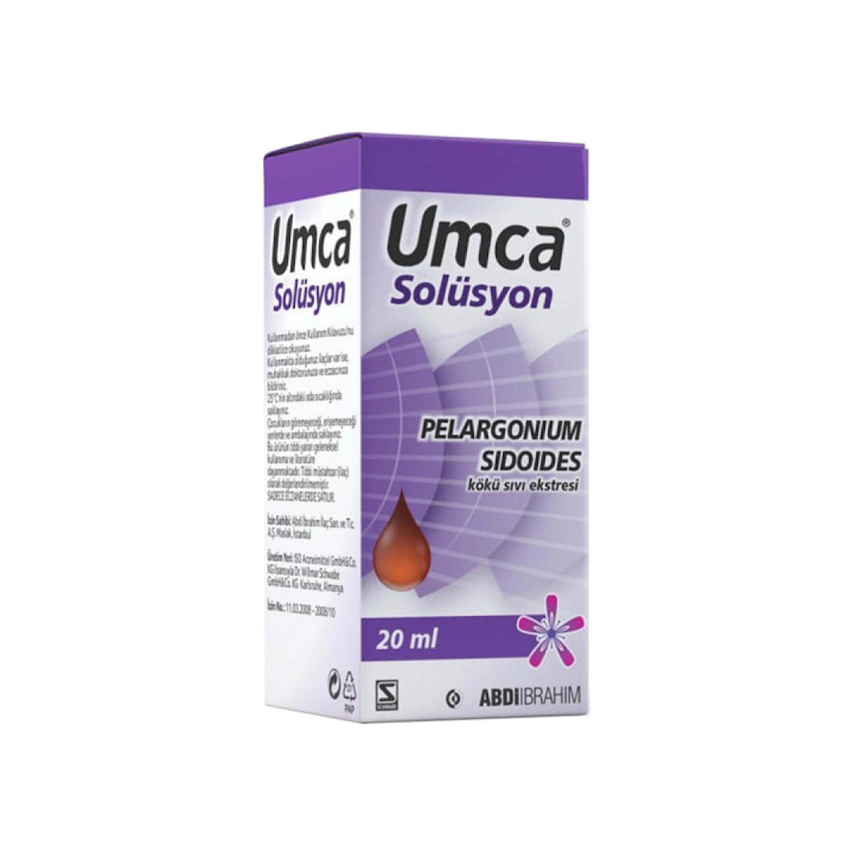Umca Solüsyon Sade Yetişkin Bitkisel Besin Desteği 20 ml