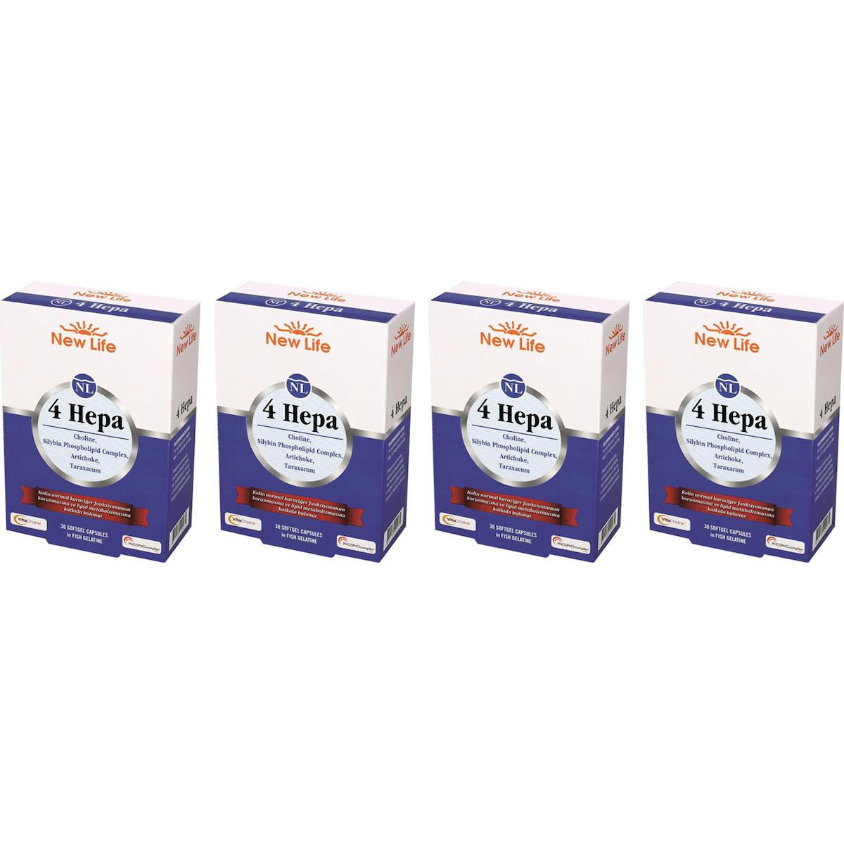 Newlife Softgel Sade Yetişkin Bitkisel Besin Desteği 4x30 Adet