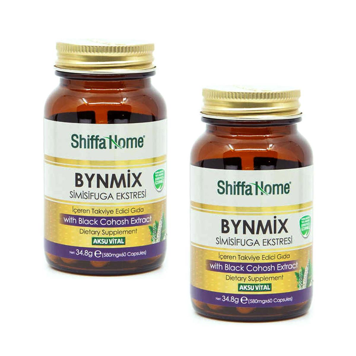 Shiffa Home Bynmix Aromasız Yetişkin Bitkisel Besin Desteği 2x60 Kapsül