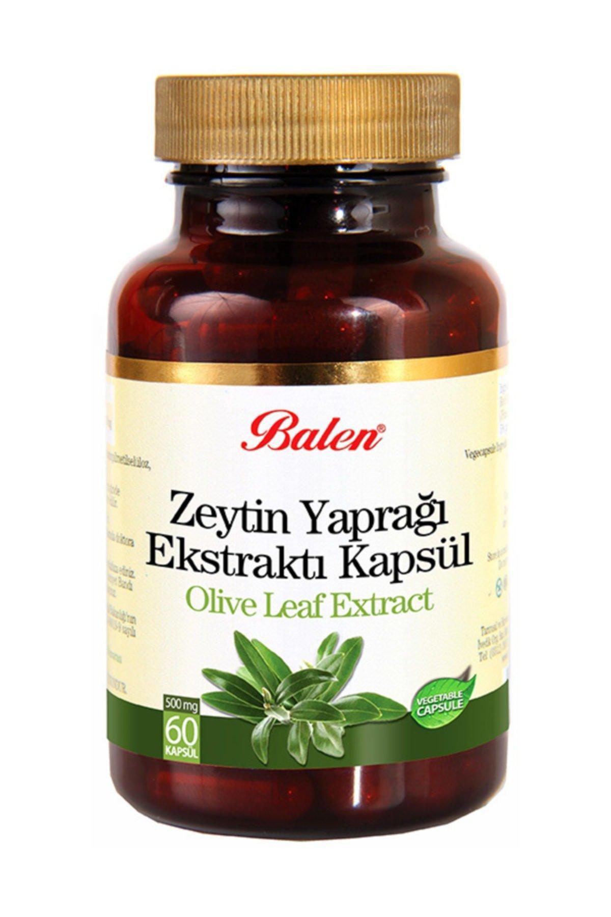 Balen Zeytin Yaprağı Sade Yetişkin Bitkisel Besin Desteği 60 Kapsül
