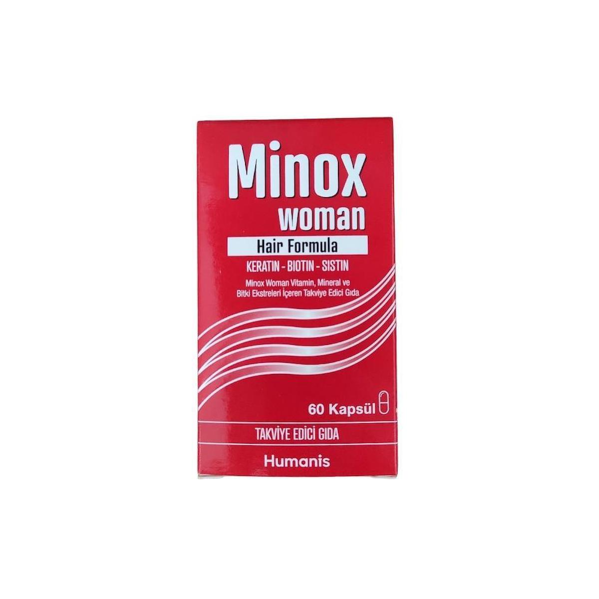 Minox Hair Formula Sade Yetişkin Bitkisel Besin Desteği 60 Kapsül