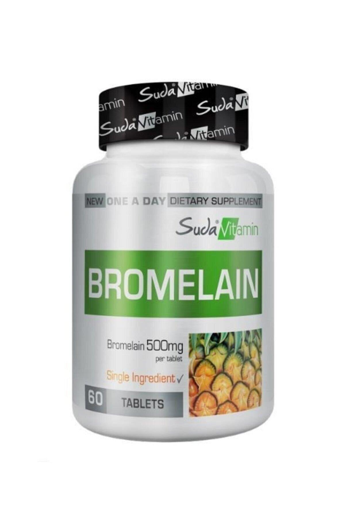 Suda Vitamin Bromelain Aromasız Yetişkin Bitkisel Besin Desteği 60 Tablet